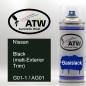 Preview: Nissan, Black (matt-Exterior Trim), G01-1 / AG01: 400ml Sprühdose, von ATW Autoteile West.